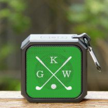 Green Golf Clubs 3 Letter Monogram Bluetooth Speaker