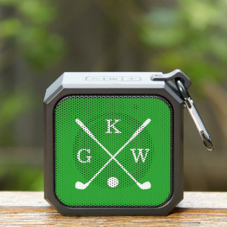 Green Golf Clubs 3 Letter Monogram Bluetooth Speaker