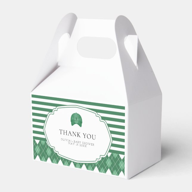 Green golf favor box (Front Side)