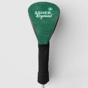 Green Golf Head Cover with his name