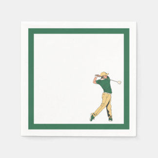Green Golf Party Napkins