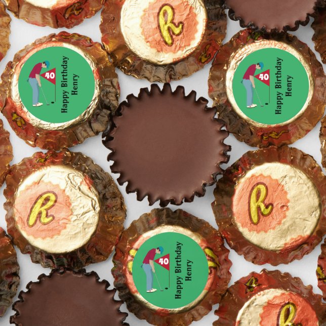 Green Golfer Putting Ball Reese's Peanut Butter Cups (Assorted)