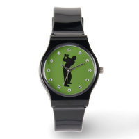 Green Golfer with Golf Ball Numbers