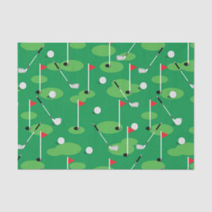 Green Golfers  Tissue Paper