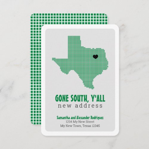 Green Gone South YAll Moving Announcement