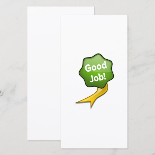 Green Good Job Ribbon (Front/Back)