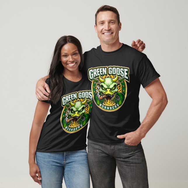 Green Goose Skull Nurnberg  T-Shirt (Unisex)