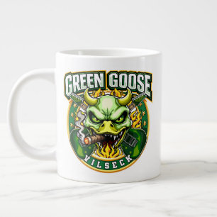 Green Goose Skull Vilseck  Giant Coffee Mug