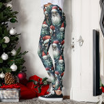 Green Gothic Christmas Skulls Santa Hats Gothmas Leggings<br><div class="desc">Gothic Christmas Skulls in Santa Hats Green Baubles Leggings | Festive Yoga Wear Celebrate this holiday season with our Gothic Christmas Skulls in Santa Hats Green Baubles Leggings, perfect for yoga sessions and festive workouts. Skillfully blending gothic and alternative styles with traditional holiday vibes, these leggings infuse creativity into your...</div>