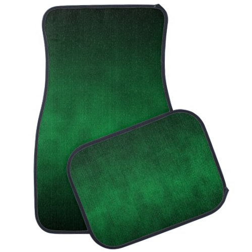 Green Gothic Ombre Background Art Car Mat