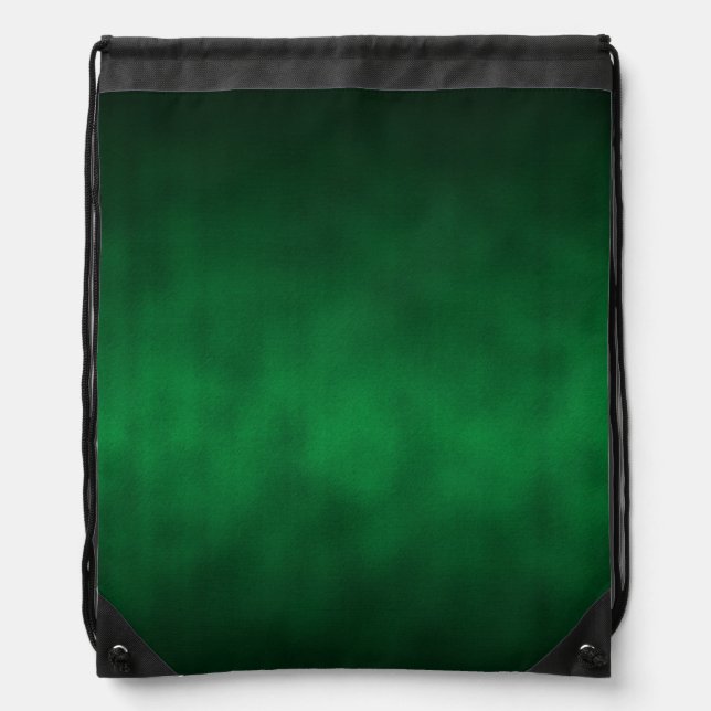 Green Gothic Ombre Background Art Drawstring Bag (Front)