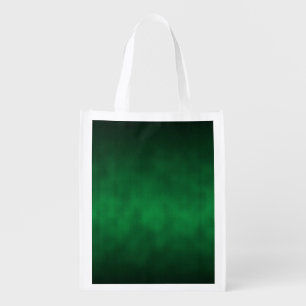 Green Gothic Ombre Background Art Grocery Bag