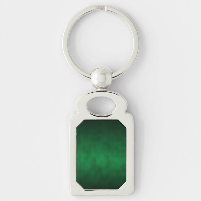 Green Gothic Ombre Background Art Keychain (Front)