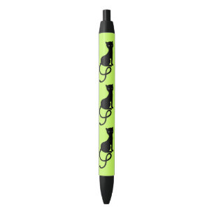 Green Gracious Evil Black Cat Pen