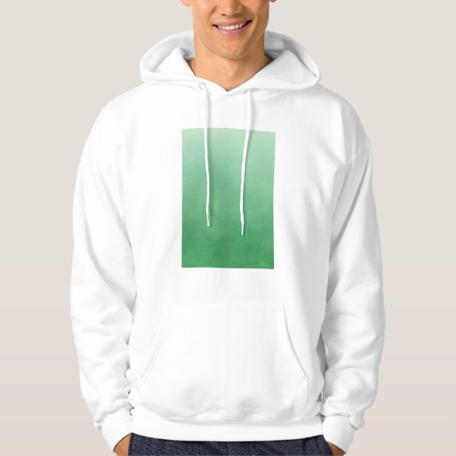 Green Gradient Color Art Hoodie (Front)