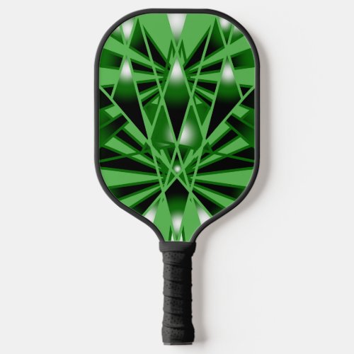 Green Gradient Color Fill Art Perspective Drawing Pickleball Paddle