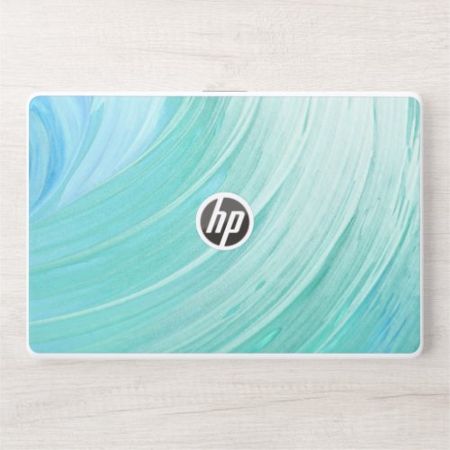 Green Gradient Color Marbel HP Laptop Skin