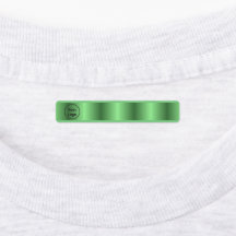 Green gradient custom logo business employee label