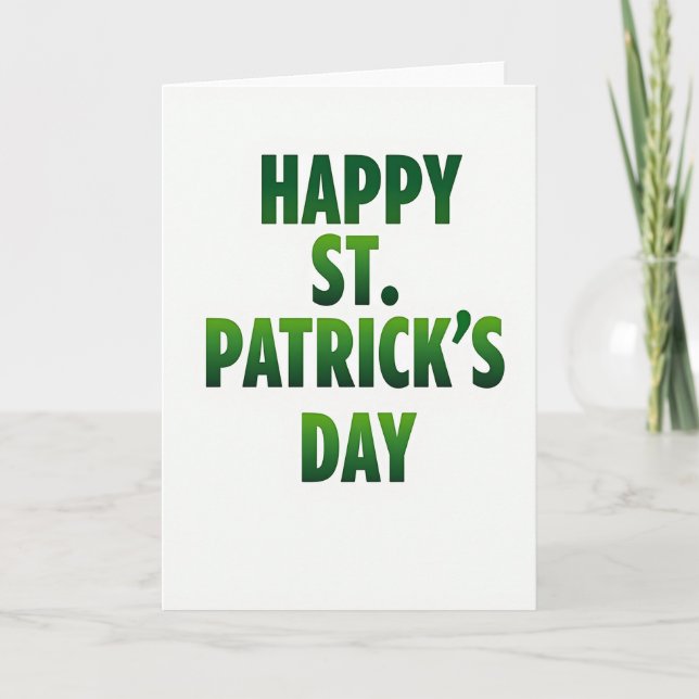 Green Gradient Happy Day Card (Front)