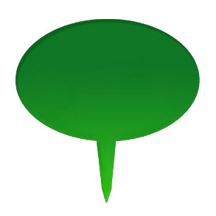 Green Gradient Ombre Vivid Modern Simple Cake Topper