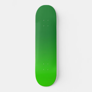 Green Gradient Ombre Vivid Modern Simple Skateboard