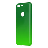Green Gradient Ombre Vivid Modern Simple Uncommon Google Pixel Case (Back/Left)