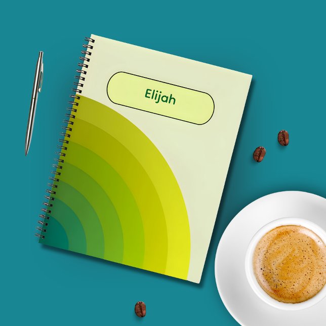 Green Gradient Spiral Notebook for Work (Creator Uploaded)