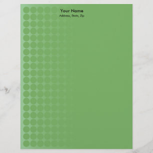Green gradient spots letterhead