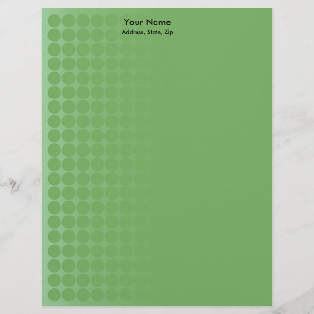 Green gradient spots letterhead (Front)