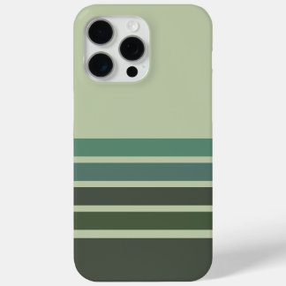 Green Gradient Stripes iPhone 15 Pro Max Case