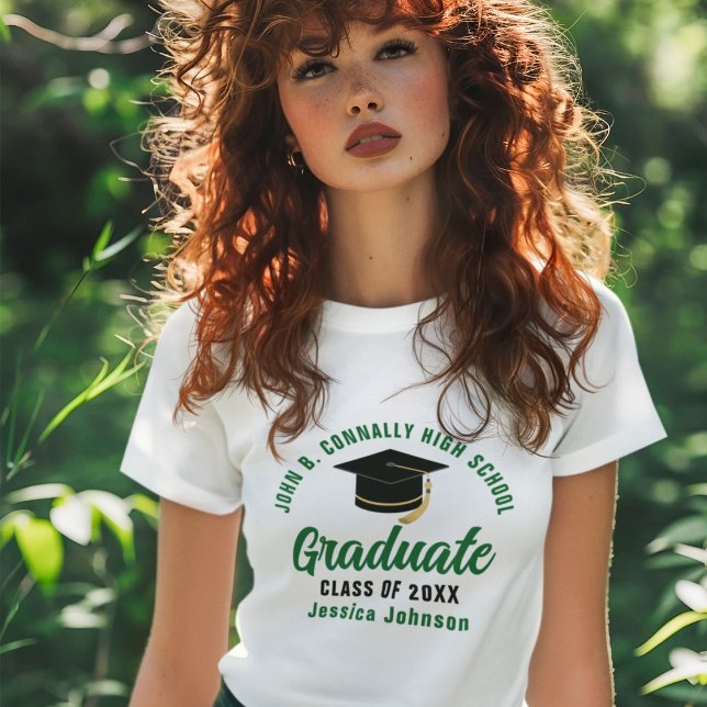Green Graduate Custom 2025 Graduation Women's Tri-Blend Shirt (Creator Uploaded)