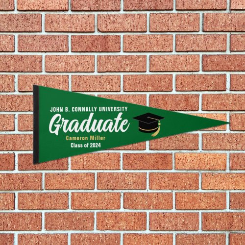 Green Graduate Custom Graduation Keepsake