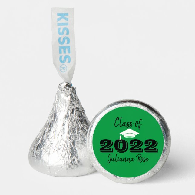 Green Graduate Hershey Kisses Personalized  Hershey®'s Kisses® (Front)