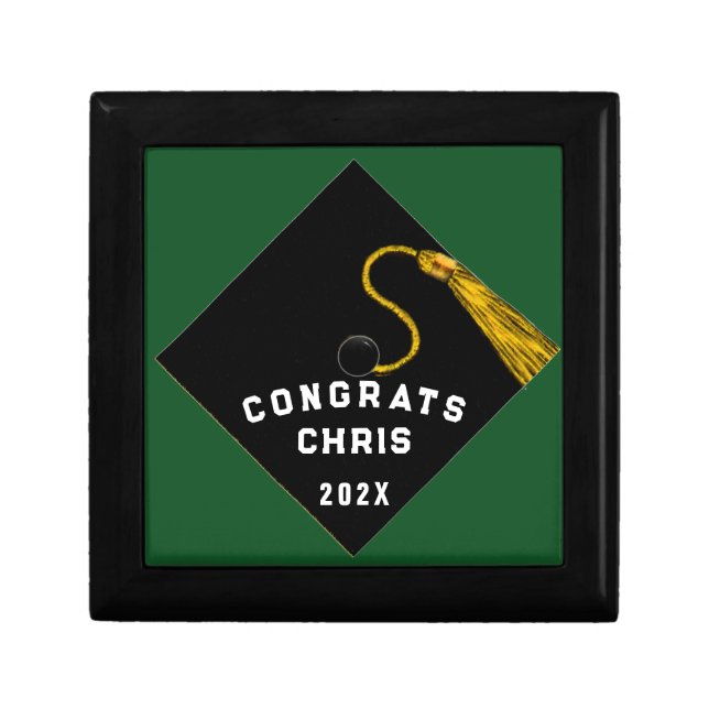 Green Graduation 2026 Keepsake Gift Box (Front)