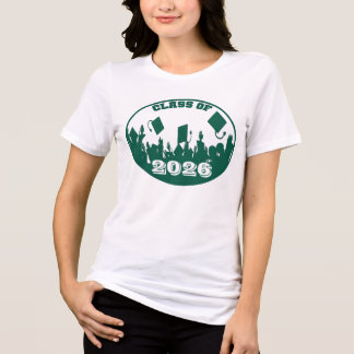 Green Graduation Class of Change to Current Year Tri-Blend Shirt