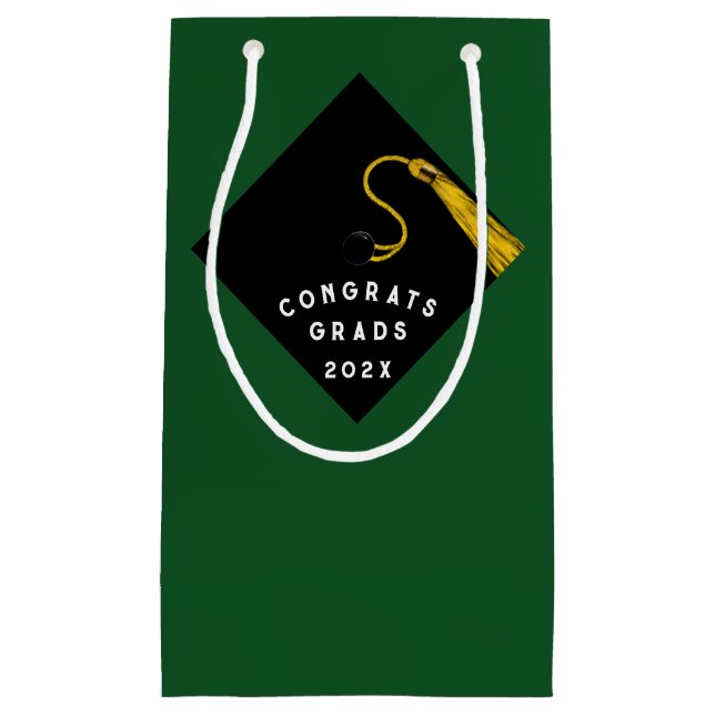 Green Graduation Small Gift Bag (Front)