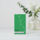 Green Grand Piano Business Card (Standing Front)
