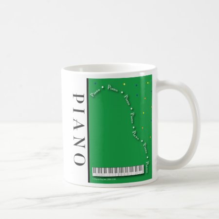Green Grand Piano Mug