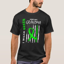 Green Grandma Kidney Disease Cerebral Palsy Awaren T-Shirt