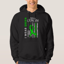 Green Grandpa Kidney Disease Cerebral Palsy Awaren Hoodie