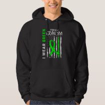 Green Grandpa Kidney Disease Cerebral Palsy Awaren Hoodie