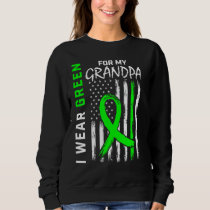 Green Grandpa Kidney Disease Cerebral Palsy Awaren Sweatshirt