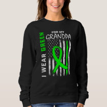 Green Grandpa Kidney Disease Cerebral Palsy Awaren Sweatshirt