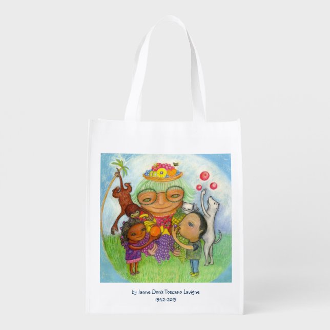 Green Grannie Reusable Shopping Bag (Back)