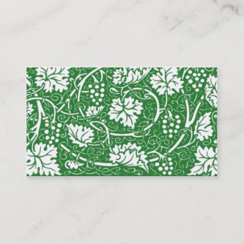 Green Grape Leave Profile Card Business Card
