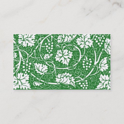 Customizable Green Grape Leave Profile Card Business Card