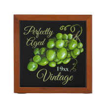 Green Grapes Desk Organizer