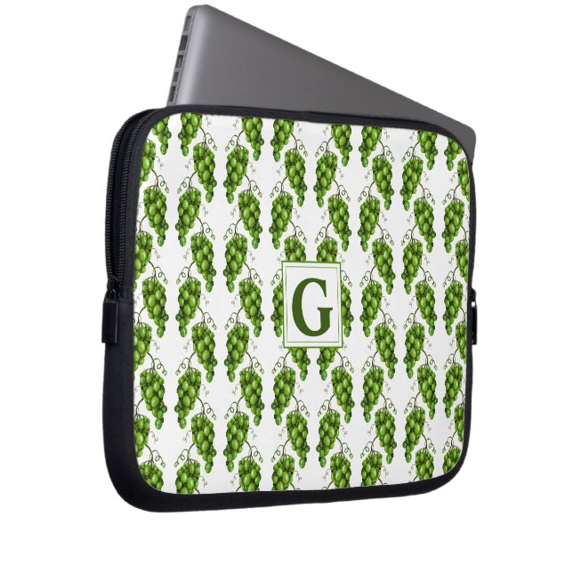 Green Grapes Electronics Bag (Front Right)