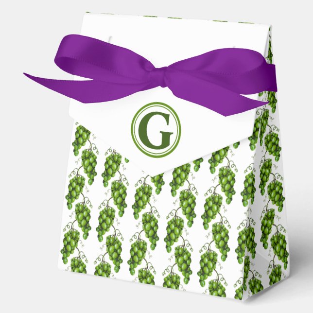 Green Grapes Favor Box (Front)