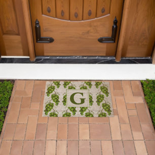 Green Grapes Fiber Doormat